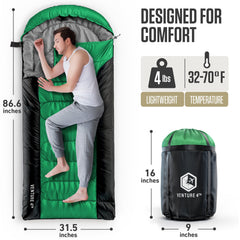 XXL Sleeping Bag For Big Tall Campers