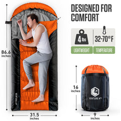 XXL Sleeping Bag For Big Tall Campers