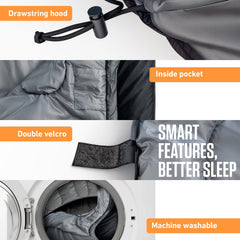XXL Sleeping Bag For Big Tall Campers