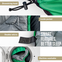 XXL Sleeping Bag For Big Tall Campers