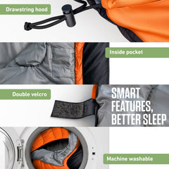 XXL Sleeping Bag For Big Tall Campers