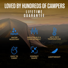 XXL Sleeping Bag For Big Tall Campers