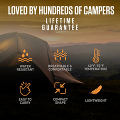 XXL Sleeping Bag For Big Tall Campers