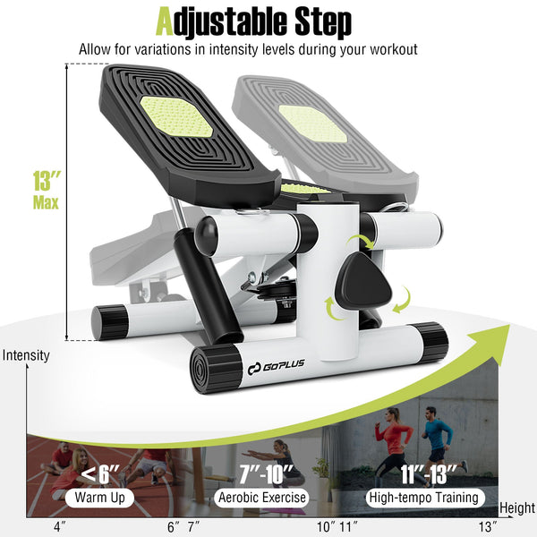 Mini Stepper with Resistance Bands