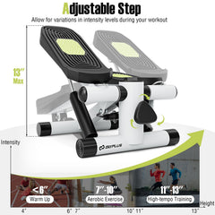 Mini Stepper with Resistance Bands