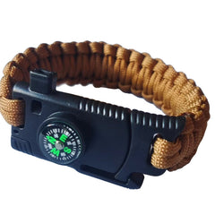 Multifunctional Survival, Outdoor Adventure or Emergency Paracord Bracelet