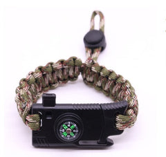 Multifunctional Survival, Outdoor Adventure or Emergency Paracord Bracelet