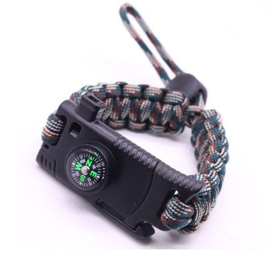 Multifunctional Survival, Outdoor Adventure or Emergency Paracord Bracelet