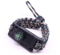 Multifunctional Survival, Outdoor Adventure or Emergency Paracord Bracelet