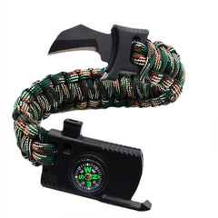 Multifunctional Survival, Outdoor Adventure or Emergency Paracord Bracelet