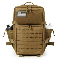 45L Tactical Backpack Outdoor Hiking Rucksack With Bottle Holder