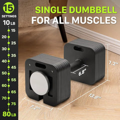 Quick-Lock Square Weight Dumbbells for Home Gym Fitness