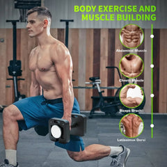 Quick-Lock Square Weight Dumbbells for Home Gym Fitness