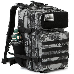 45L Tactical Backpack Outdoor Hiking Rucksack With Bottle Holder