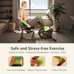Recumbent Exercise Bike Indoor Magnetic Home Fitness Equipment