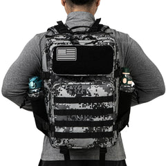 45L Tactical Backpack Outdoor Hiking Rucksack With Bottle Holder