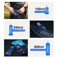 WRELS Soft Water Bottle | Folding Sport Flask
