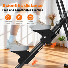 Foldable Stair Stepper with LCD Monitor For Home Gym