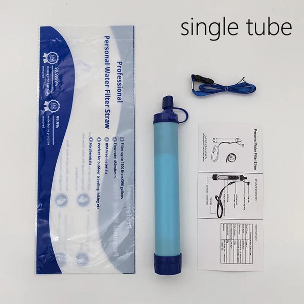 4-Stage Outdoor Camping Water Filter Straw