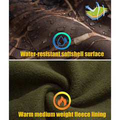 Men's Camouflage Waterproof Softshell Hunting Jacket With Hood