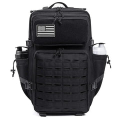 45L Tactical Backpack Outdoor Hiking Rucksack With Bottle Holder