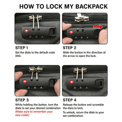 All-in-One Backpack with Anti-Theft lock Fits Laptops up to 17.3"