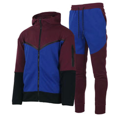 Men's Two-Tone Fleece Athletic Tracksuit