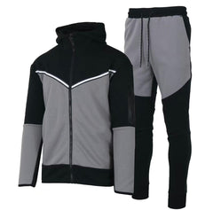 Men's Two-Tone Fleece Athletic Tracksuit