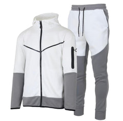 Men's Two-Tone Fleece Athletic Tracksuit