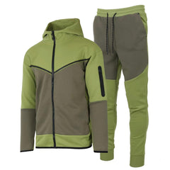 Men's Two-Tone Fleece Athletic Tracksuit