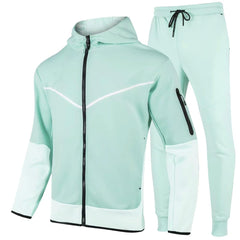 Men's Two-Tone Fleece Athletic Tracksuit