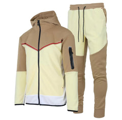 Men's Two-Tone Fleece Athletic Tracksuit