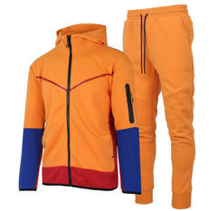 Men's Two-Tone Fleece Athletic Tracksuit