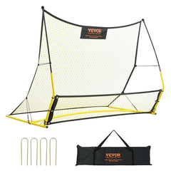 Portable 2-in-1 Soccer Rebounder Training Net with Carry Bag