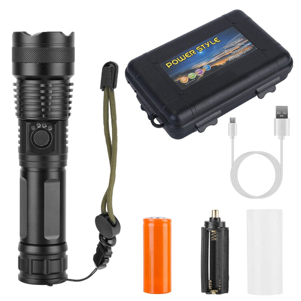 Rechargeable Tactical LED Flashlight-50000 lumens