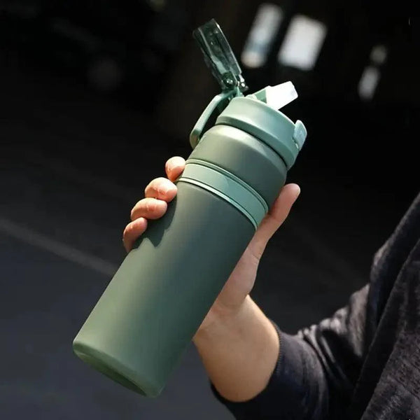 Sport Fitness Drinking Bottles with Straw