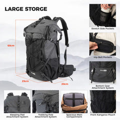 Large-capacity Hiking Backpack, Daypack, 30-35L