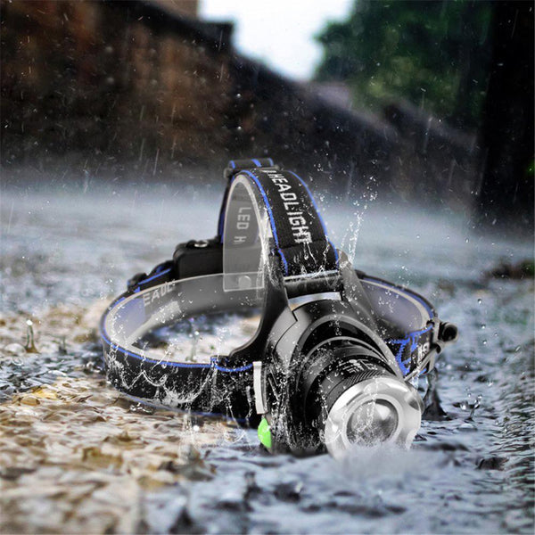 Rechargeable Waterproof LED Headlamp High-Lumen Head Torch