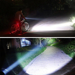 Rechargeable High-Lumen Tactical LED Flashlight With Rail Mount