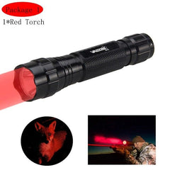 Rechargeable High-Lumen Tactical LED Flashlight With Rail Mount