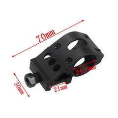 Rechargeable High-Lumen Tactical LED Flashlight With Rail Mount