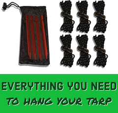 Waterproof 11' Hammock Tarp Outdoor Rain Shelter