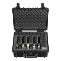 Hard Pistol Case, Heavy Duty Hard Gun Case with XPE Foam Lining, Waterproof Pistol Storage Box with Customizable Interior & Handle for Gun, Lenses, Camera, Gear, TSA Compliant, 18.7x12.5x7.5 in