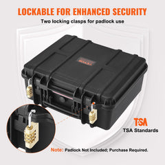 Hard Pistol Cases with Pre-cut Lining, Gun Case for 6 Pistol