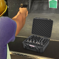Hard Pistol Cases with Pre-cut Lining, Gun Case for 6 Pistol