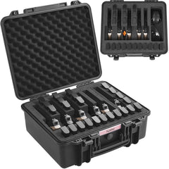 Hard Pistol Cases with Pre-cut Lining, Gun Case for 6 Pistol
