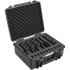 Hard Pistol Cases with Pre-cut Lining, Gun Case for 6 Pistol
