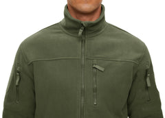 Men's Tactical Fleece Jacket With Multiple Pockets